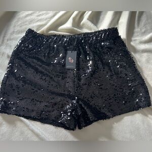 Sincerely Jules Black Sequin Shorts NWT (XL)